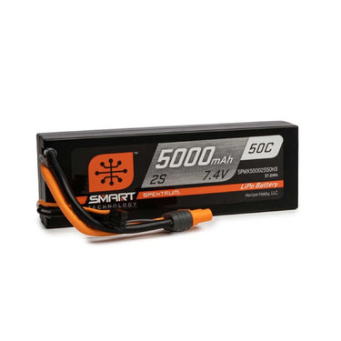 Spektrum SPMX-1031 Smart 5000mAh 2S 50C IC3 LiPo Battery Powerstage Bundle with S100 Charger